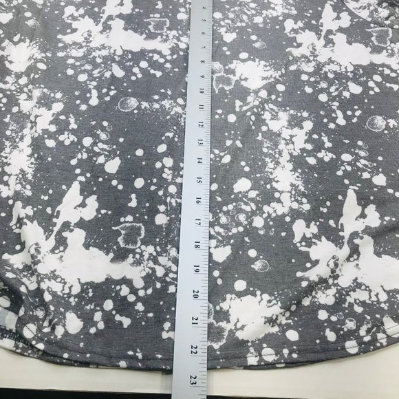 Terra And Sky Women's Sz 1X 16W-18W Short Sleeve Knit Tee Shirt Gray White NWOT - Picture 10 of 11